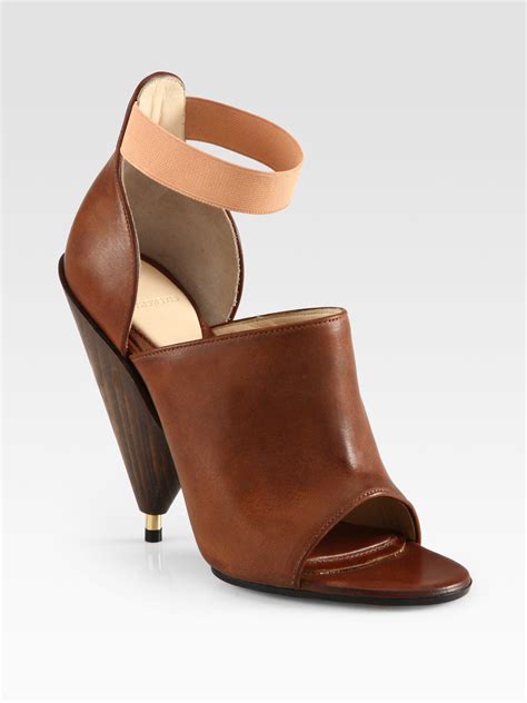 givenchy horn heels brown|givenchy heeled sandals.